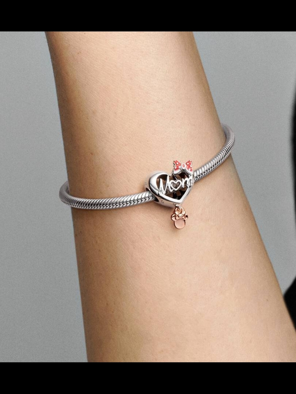 Disney Minnie Mouse Mom Heart Charm